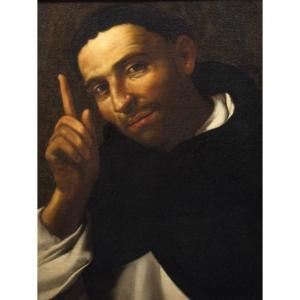 Painting Depicting Saint Dominic De Guzman - 17th Century