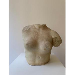 Sculpture Depicting The Torso Of Aphrodite, Carved From Statuary Marble—16th Century. Italy 