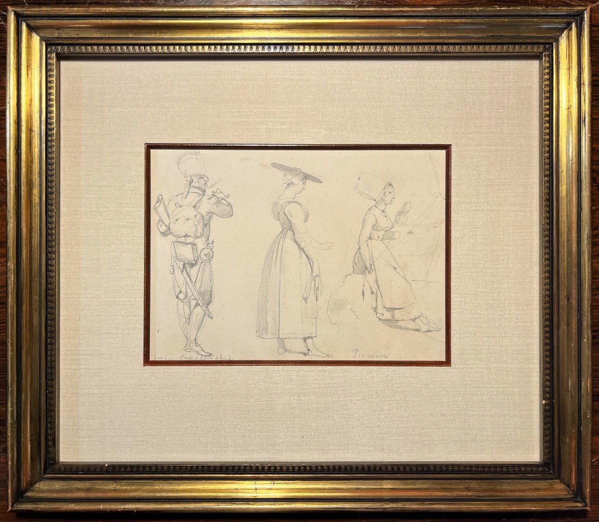 Aguste Raffet 1804-1860 Etude De Personnages-photo-3