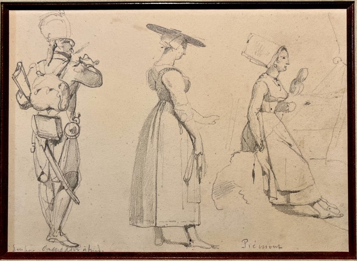 Aguste Raffet 1804-1860 Etude De Personnages