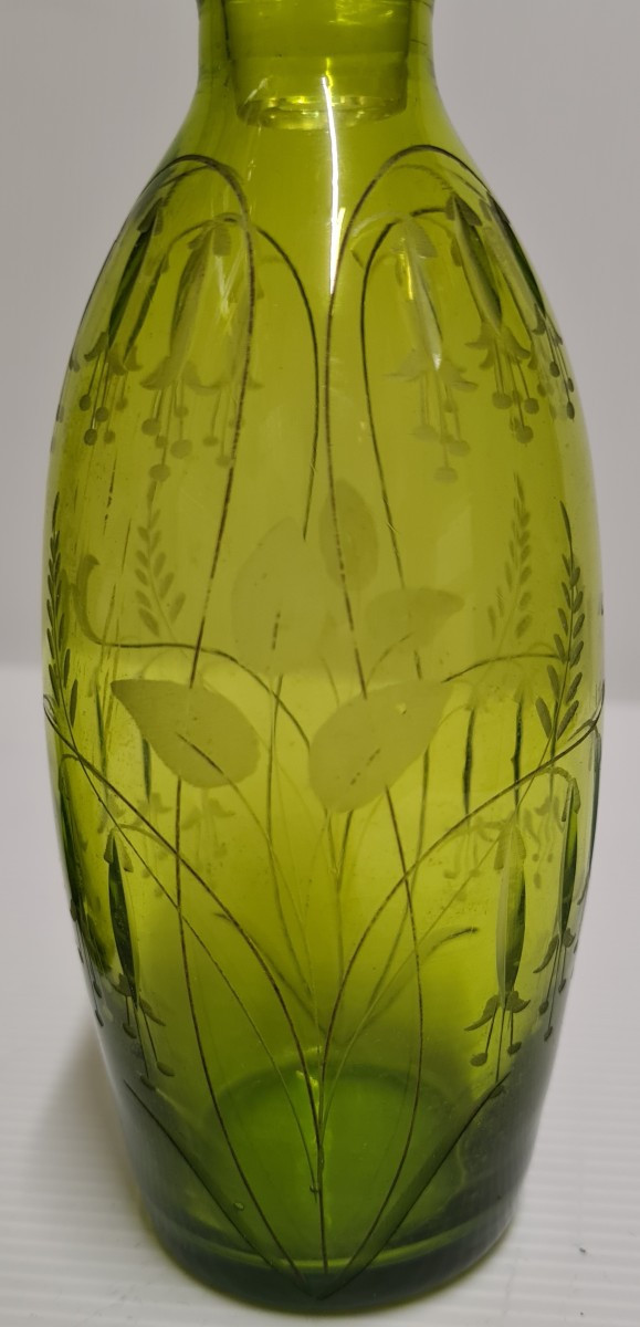 Service à liqueur cristal Saint Louis France  art nouveau verres et carafes -photo-3