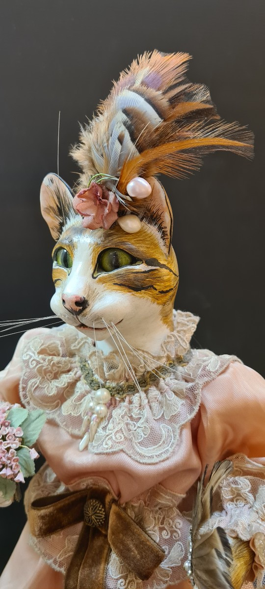 Automate boite à musique Reuge pour l'arbre à pain "la chatte à l'éventail "-photo-4