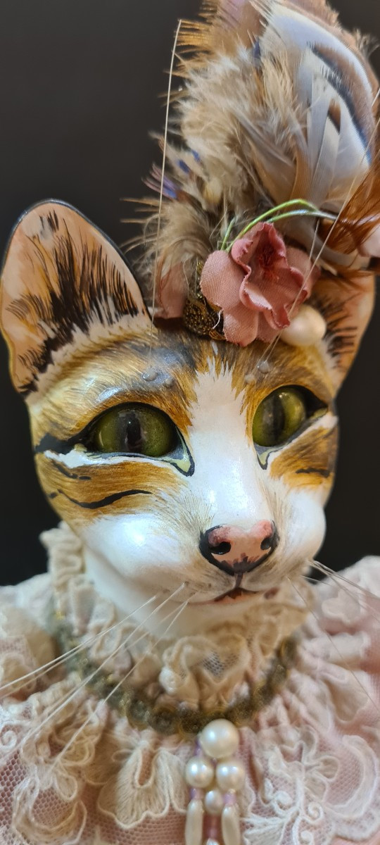 Automate boite à musique Reuge pour l'arbre à pain "la chatte à l'éventail "-photo-3