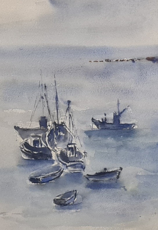 Anne Millasson tableau marine dessin aquarelle école bretonne -photo-4