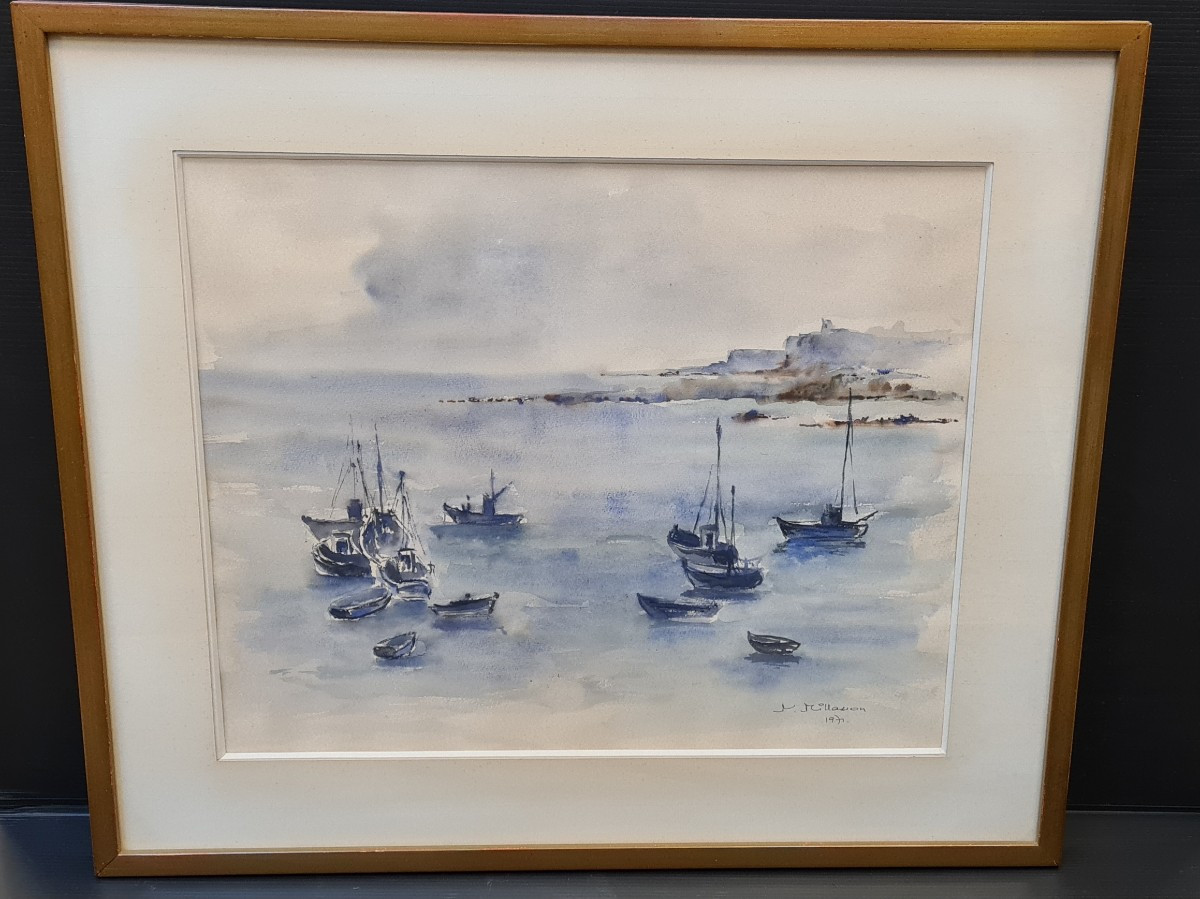 Anne Millasson tableau marine dessin aquarelle école bretonne -photo-1