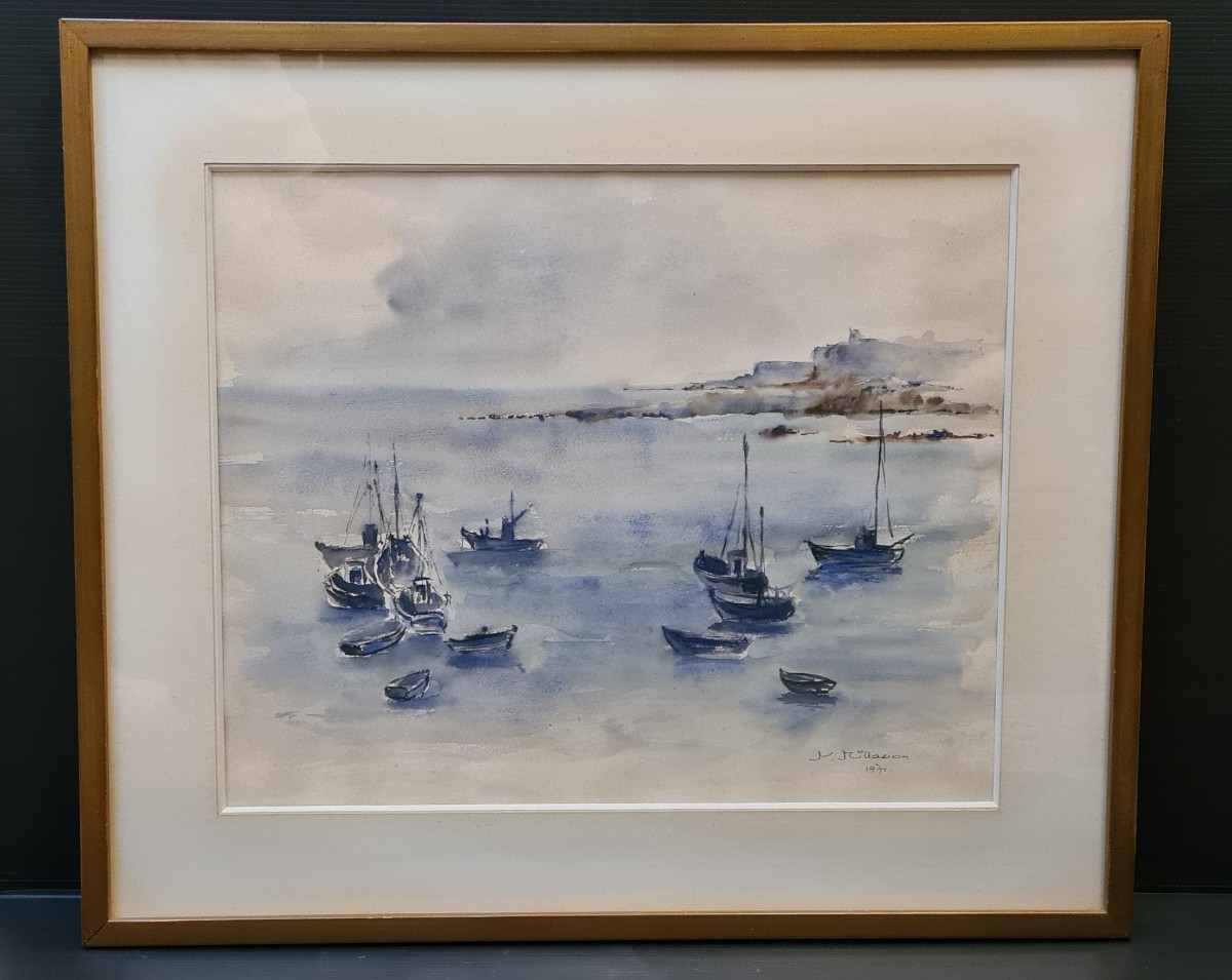 Anne Millasson tableau marine dessin aquarelle école bretonne 