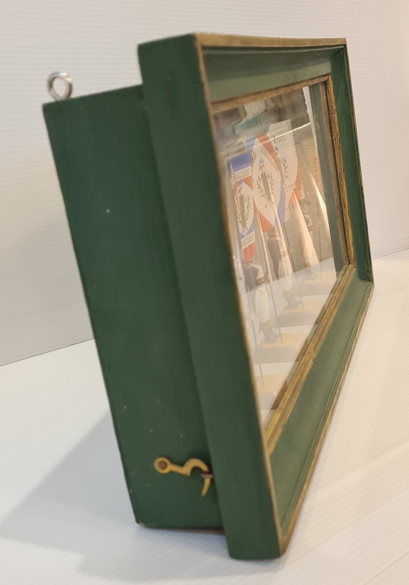 Coffret vitrine figurine soldat porte drapeau armée Francaise Napoléonienne -photo-4