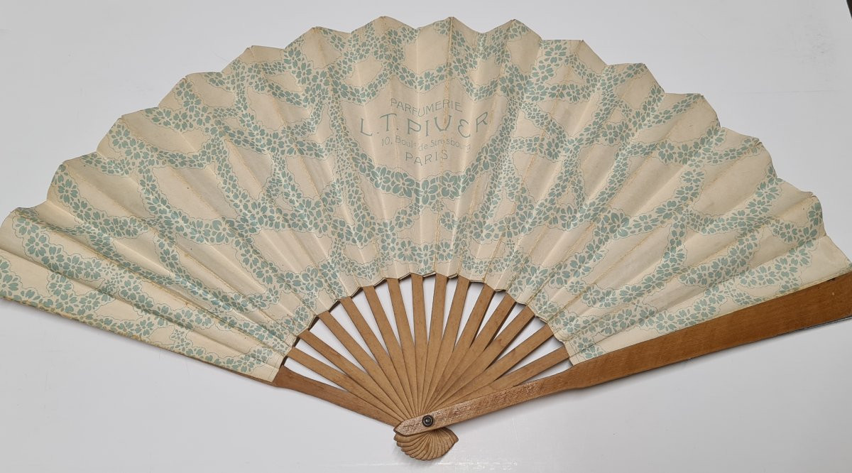 Fan Advertising Perfume L.t Pivert Azurea Abel Faivre Illustration Devambez Editeur-photo-2