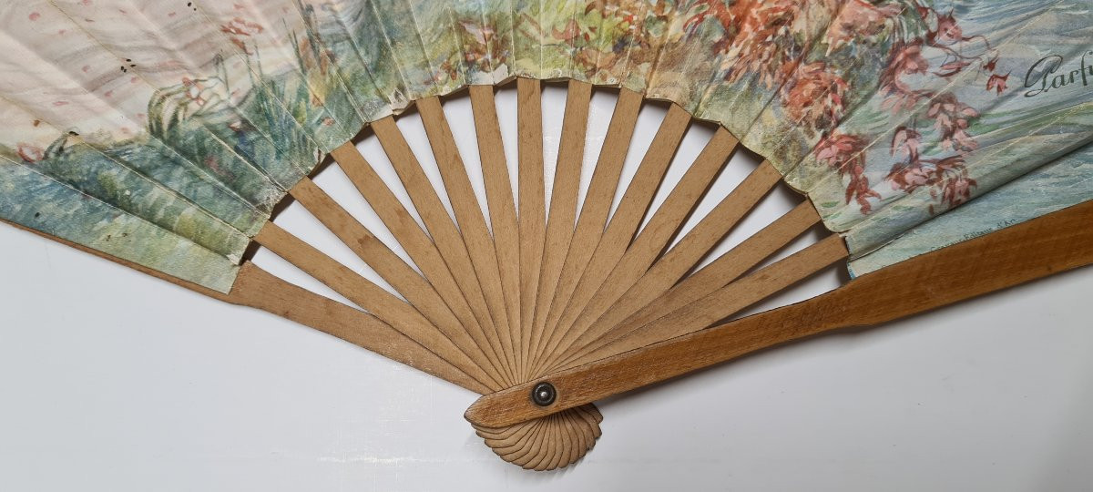 Fan Advertising Perfume L.t Pivert Azurea Abel Faivre Illustration Devambez Editeur-photo-1