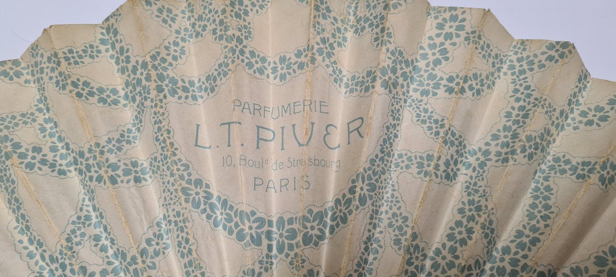 Fan Advertising Perfume L.t Pivert Azurea Abel Faivre Illustration Devambez Editeur-photo-2