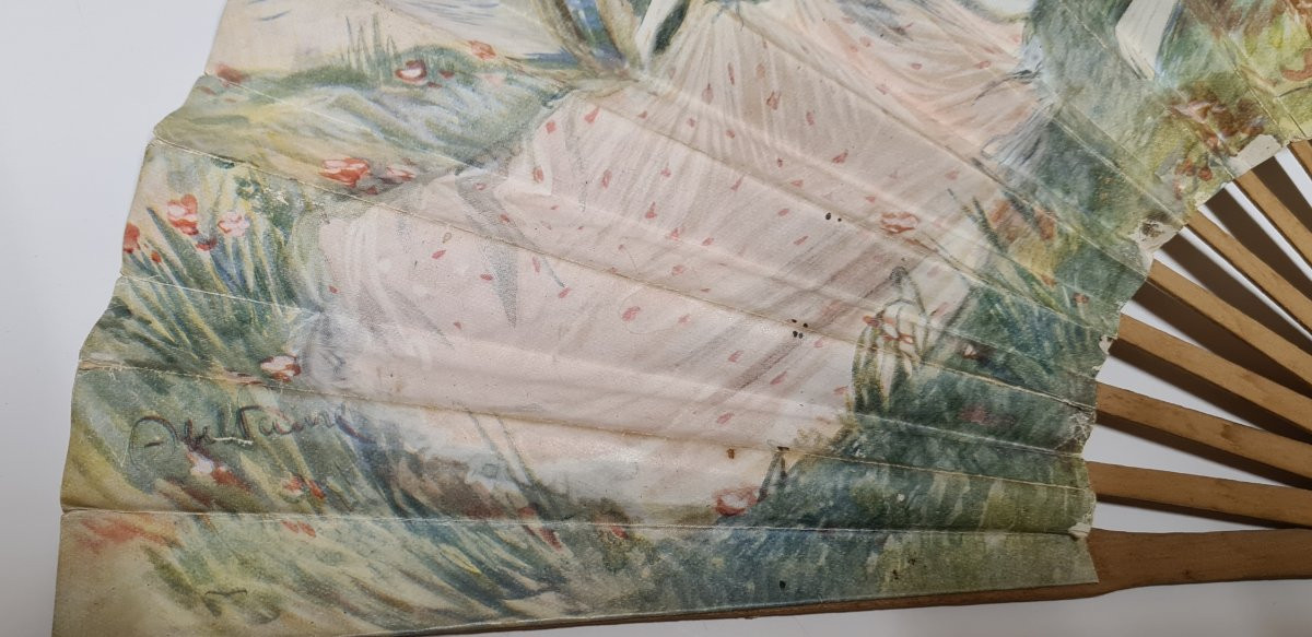 Fan Advertising Perfume L.t Pivert Azurea Abel Faivre Illustration Devambez Editeur-photo-3