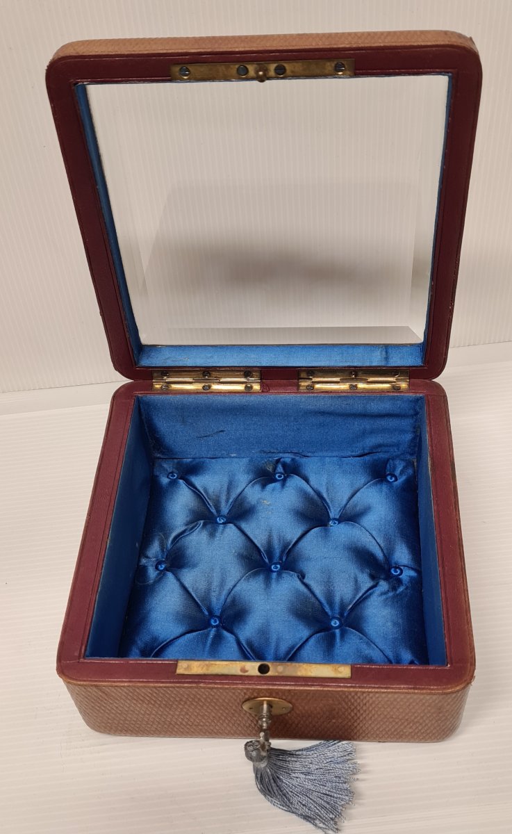 BOITE VITRINE OU COFFRET À BIJOUX NAPOLEON III XIXEME -photo-3