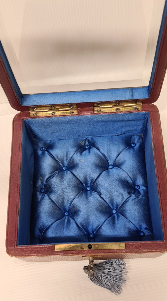 BOITE VITRINE OU COFFRET À BIJOUX NAPOLEON III XIXEME -photo-4