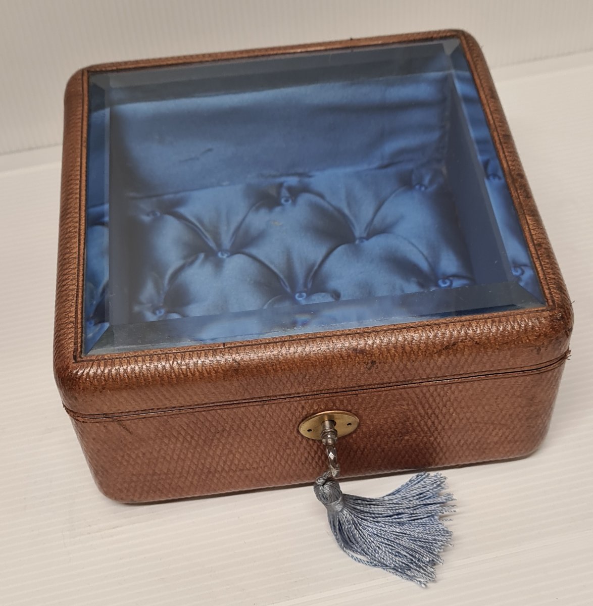 BOITE VITRINE OU COFFRET À BIJOUX NAPOLEON III XIXEME -photo-7