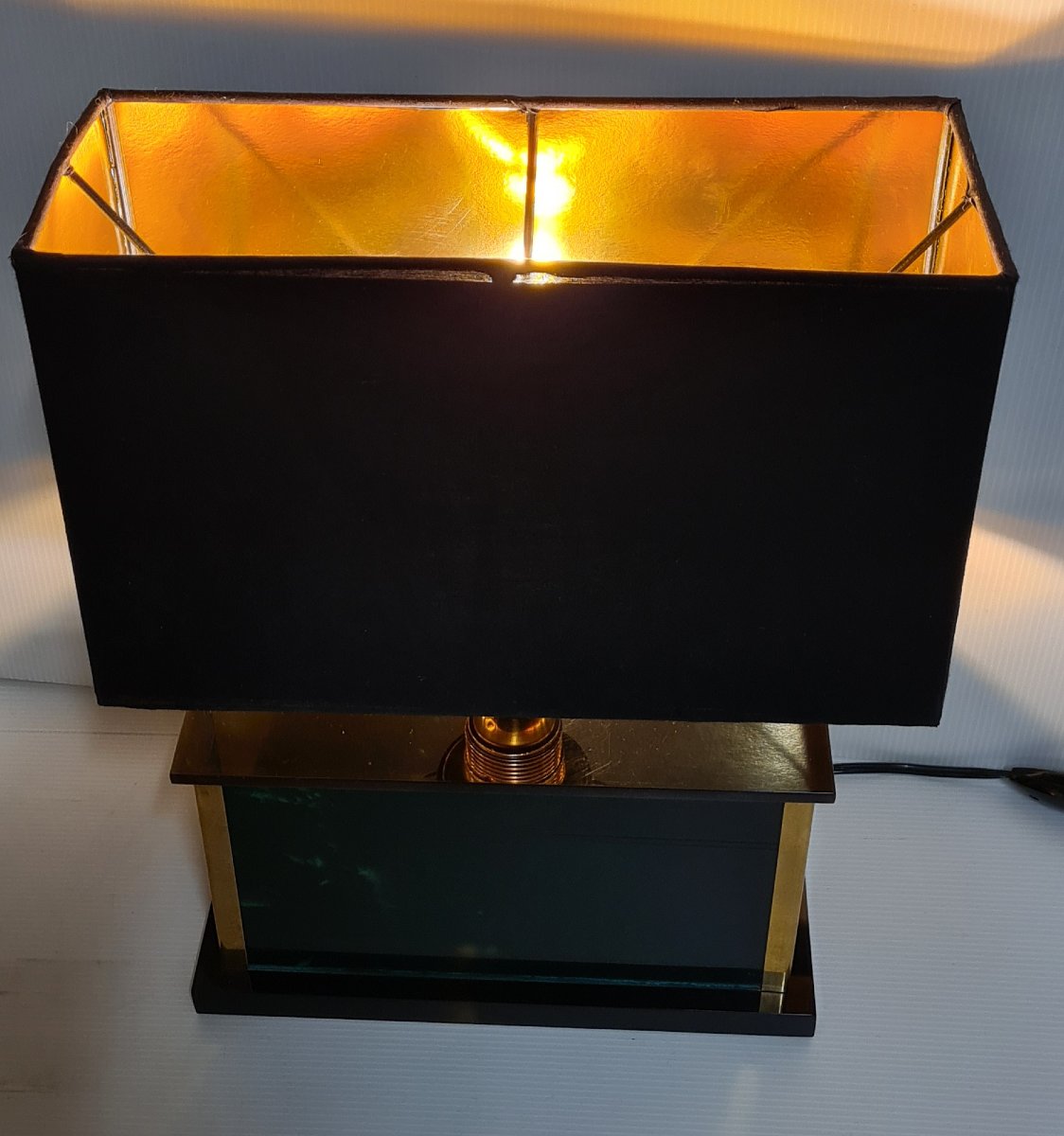 1970s Table Lamp By Willy Rizo, Romeo Rega, Vintage Hollywood Regency-photo-3