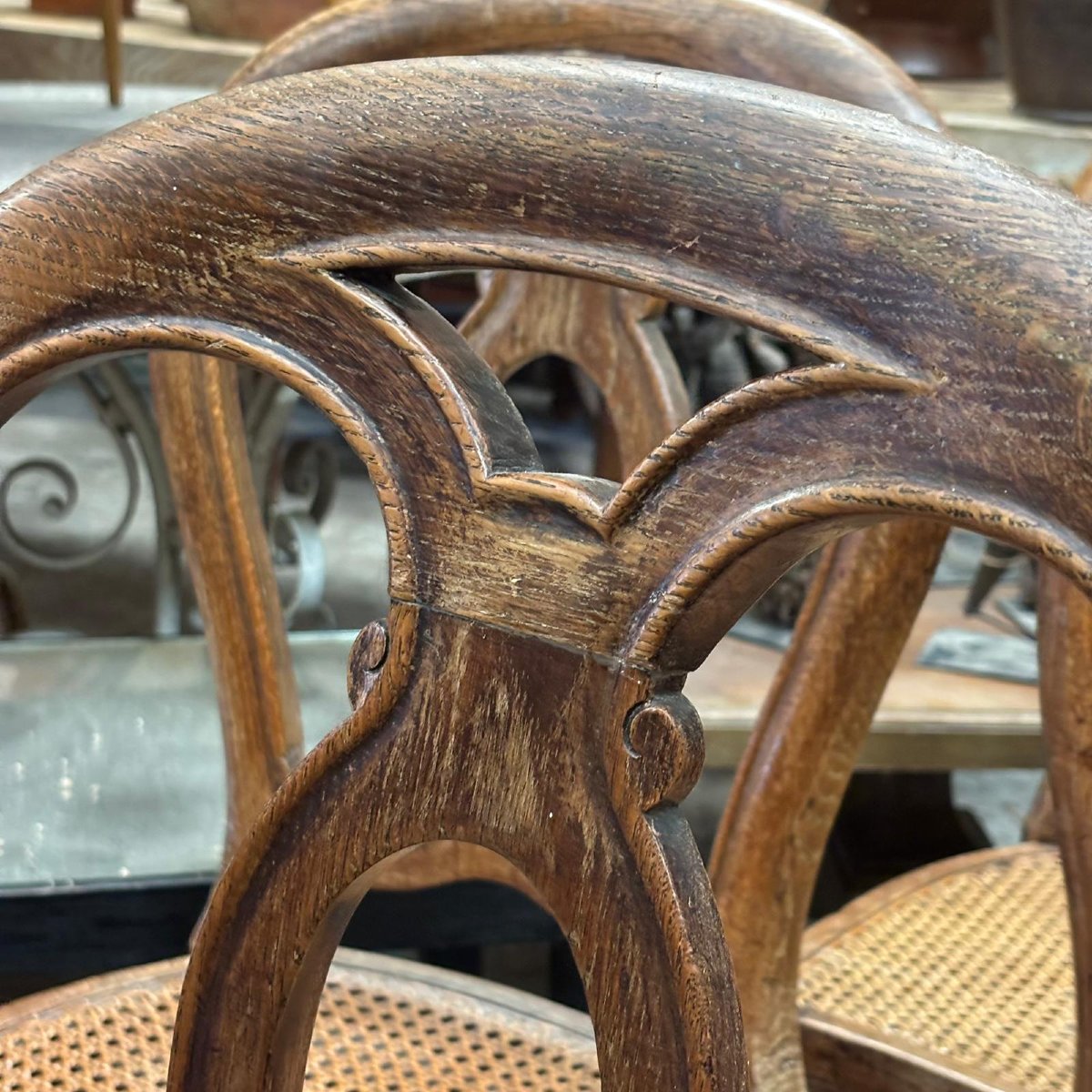 4 Napoleon III Caned Chairs-photo-1