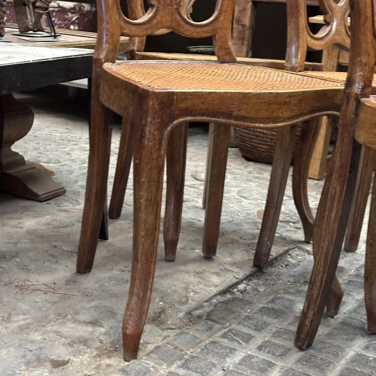 4 Napoleon III Caned Chairs-photo-2