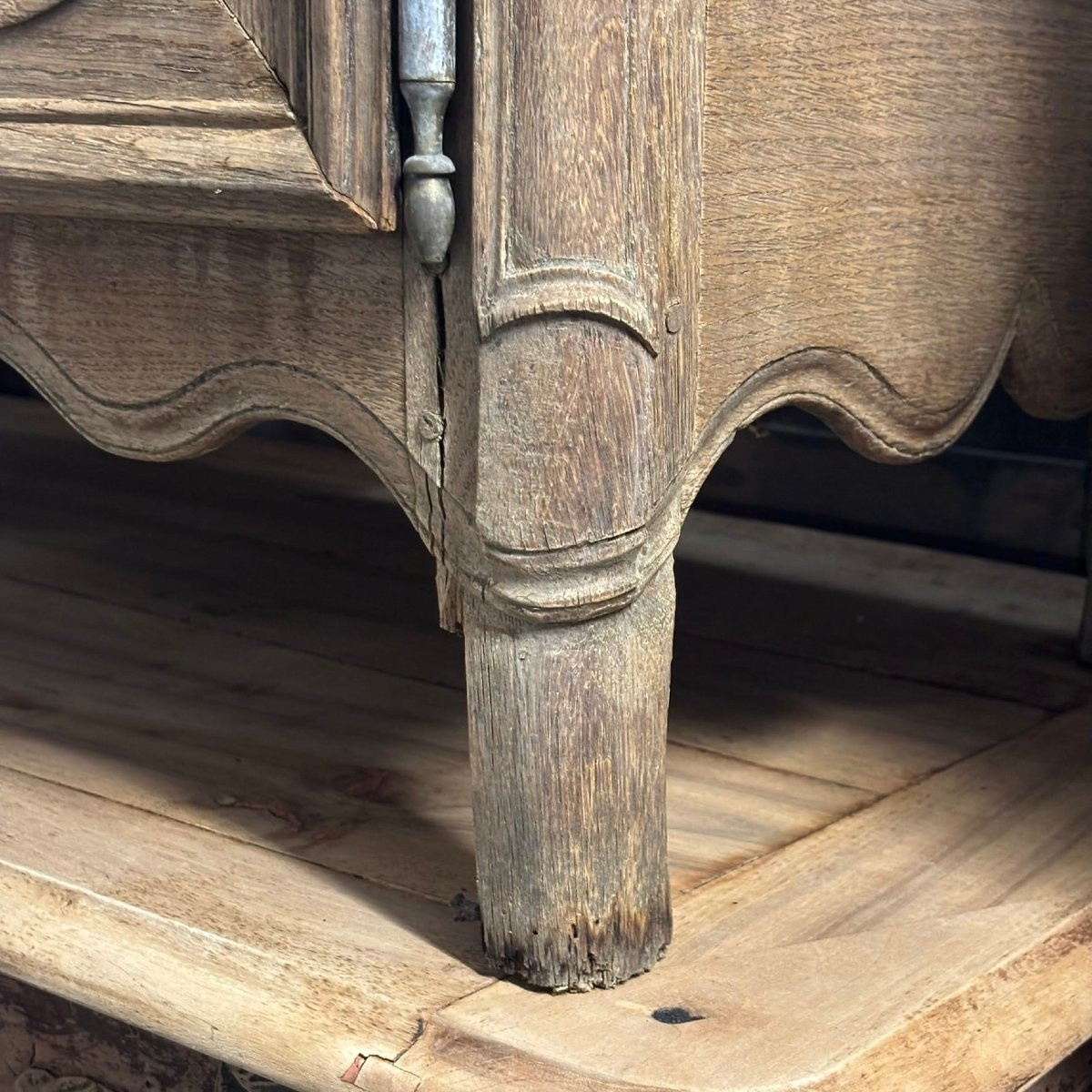 Buffet bois naturel style Louis XV-photo-2