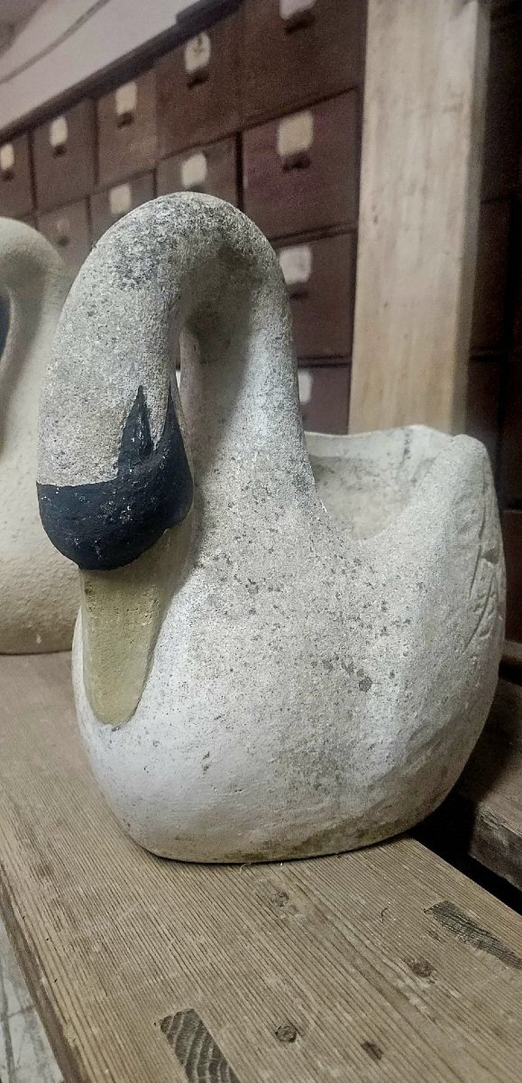 paire de jardinières cygnes-photo-4