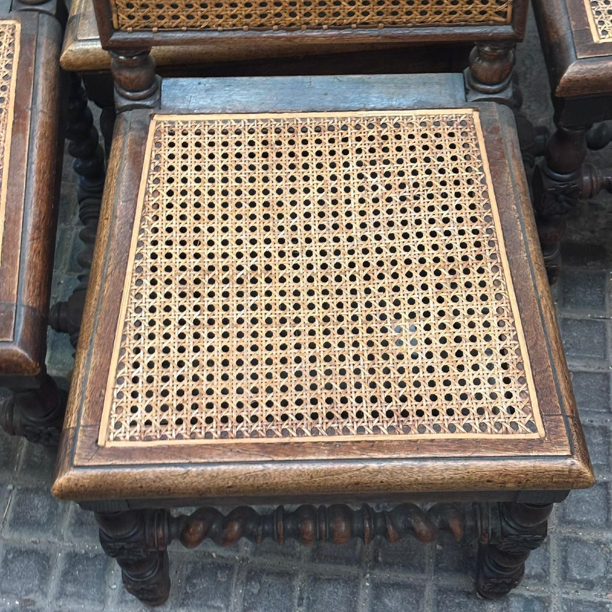 Set Of 4 Cane Chairs-photo-1