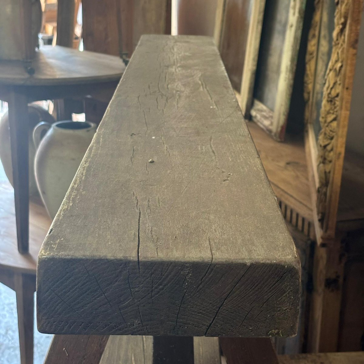 Lot de 4 bancs rustiques-photo-3