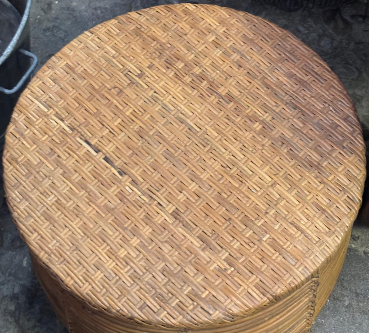Woven Rattan Coffee Table-photo-1