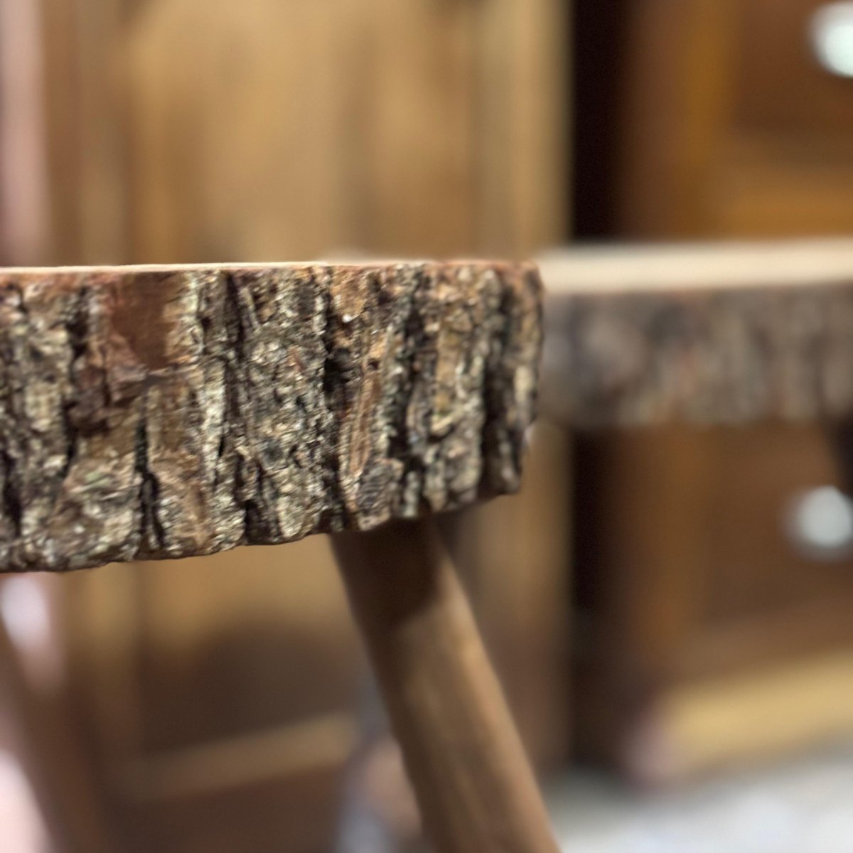 Set Of 3 Folk Art Stools-photo-4