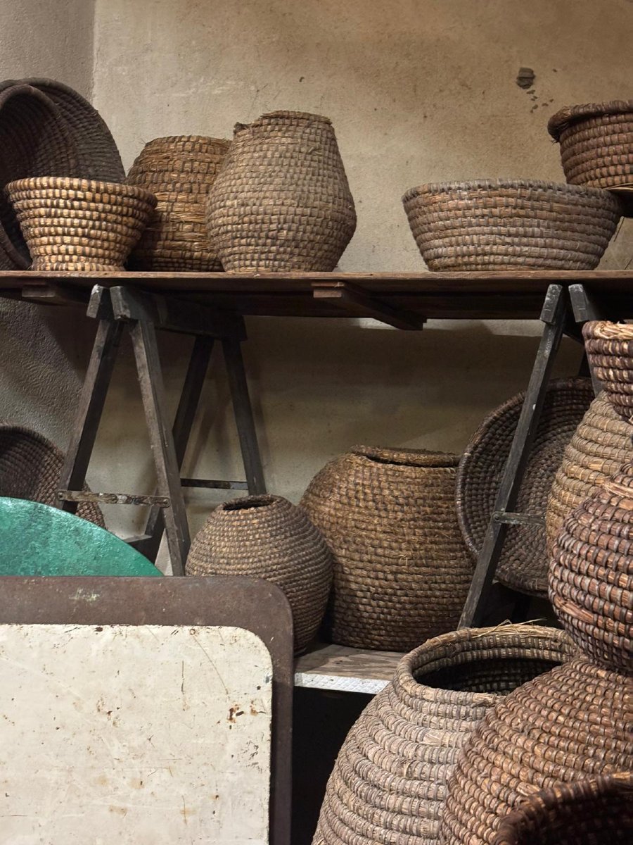 Large Lot Of Grain Baskets-photo-7