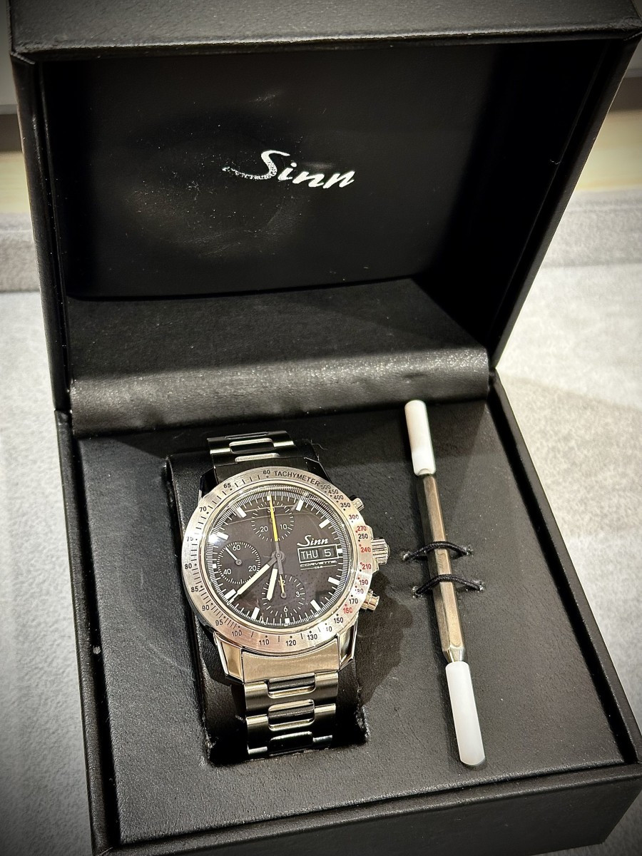 Sinn Chronograph Watch, Limited Edition Of 500 Pieces, 24 Hours Of Le Mans 2000, Corvette -photo-2
