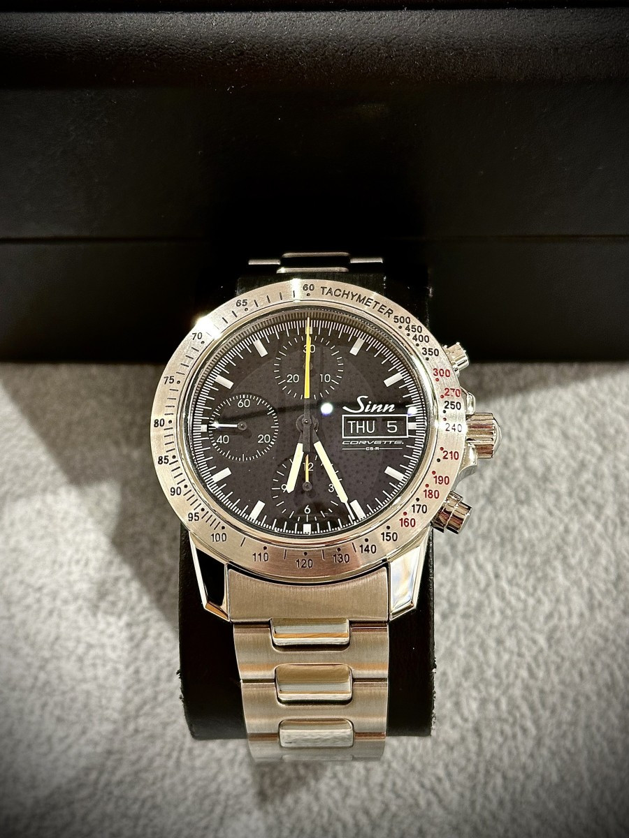 Sinn Chronograph Watch, Limited Edition Of 500 Pieces, 24 Hours Of Le Mans 2000, Corvette -photo-4