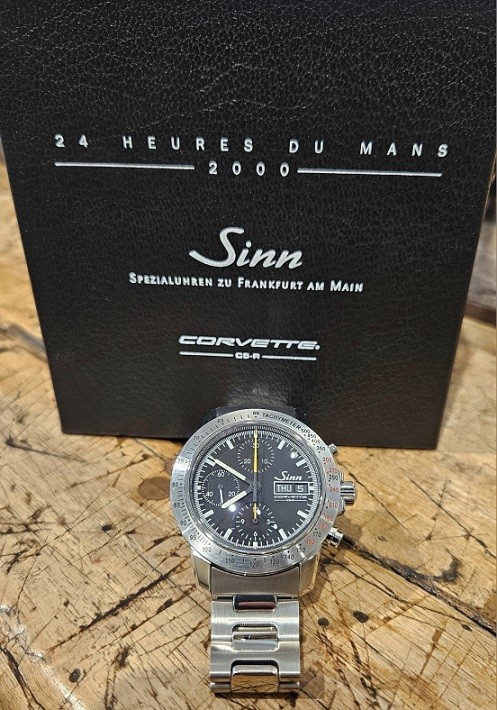 Sinn Chronograph Watch, Limited Edition Of 500 Pieces, 24 Hours Of Le Mans 2000, Corvette 