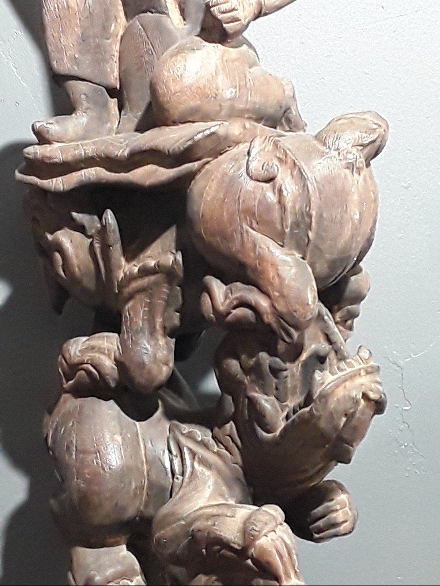 Sculpture Birmane Fin 19ème Siècle Début 20ème -photo-3