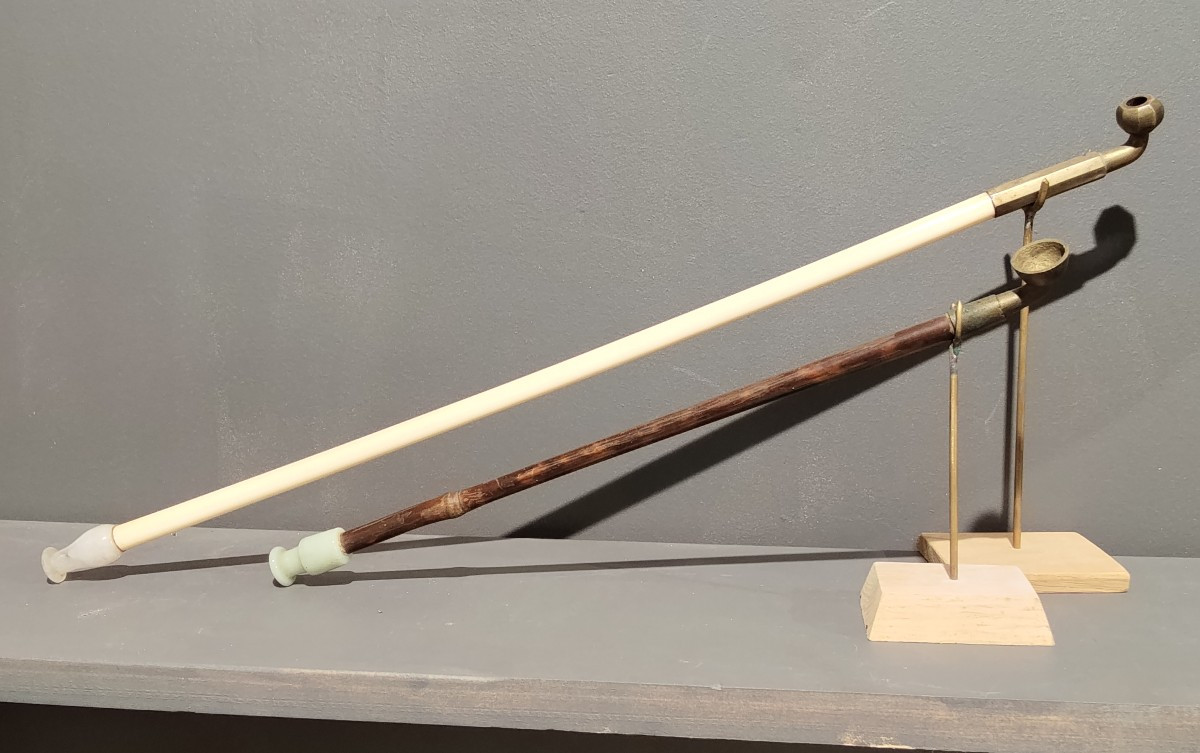 Pipes à opium Chine 