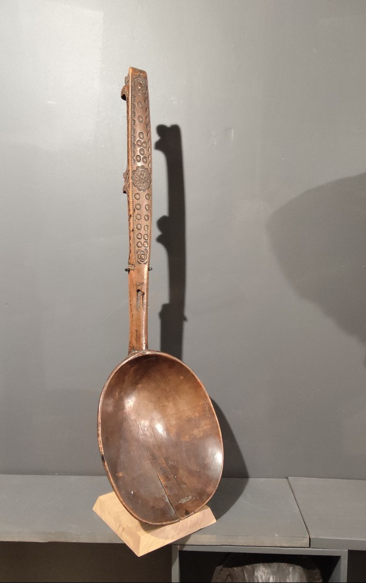 Grande cuillère, art populaire, Auvergne 
