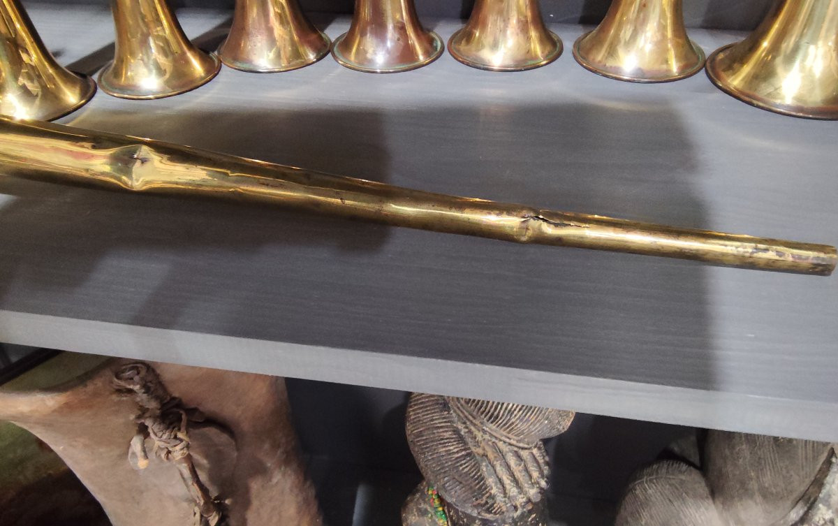 Set Of 10 Barrel Organ Or Barrel Trumpets -photo-2