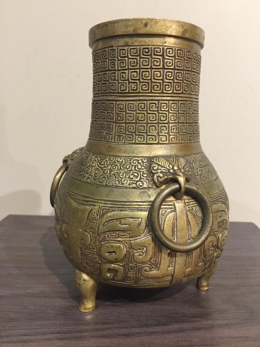 Vase China Bronze-photo-2