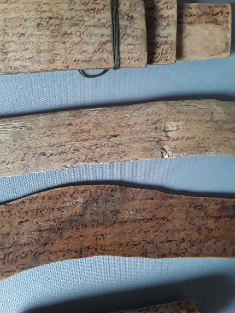 Ensemble De 8 Tablettes Manuscrites Haut Atlas-photo-2