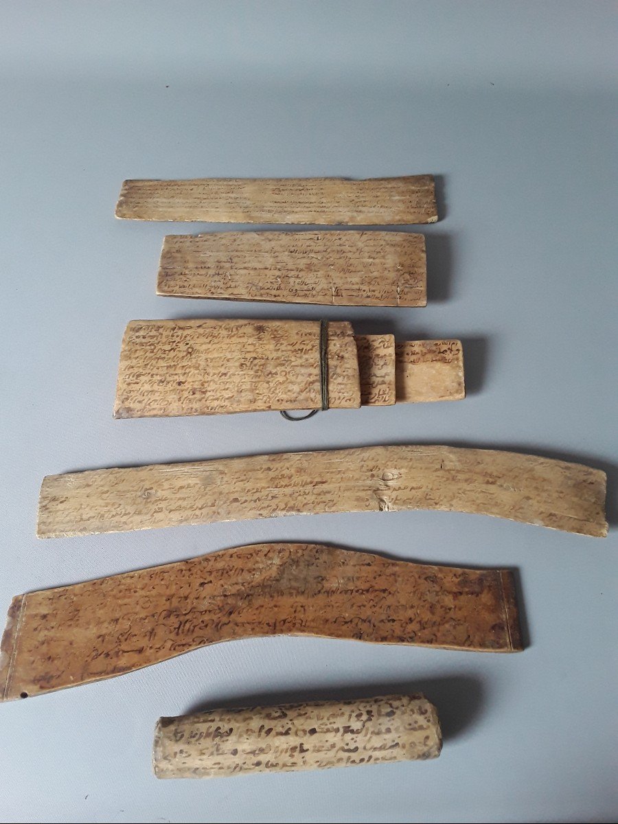 Ensemble De 8 Tablettes Manuscrites Haut Atlas-photo-3