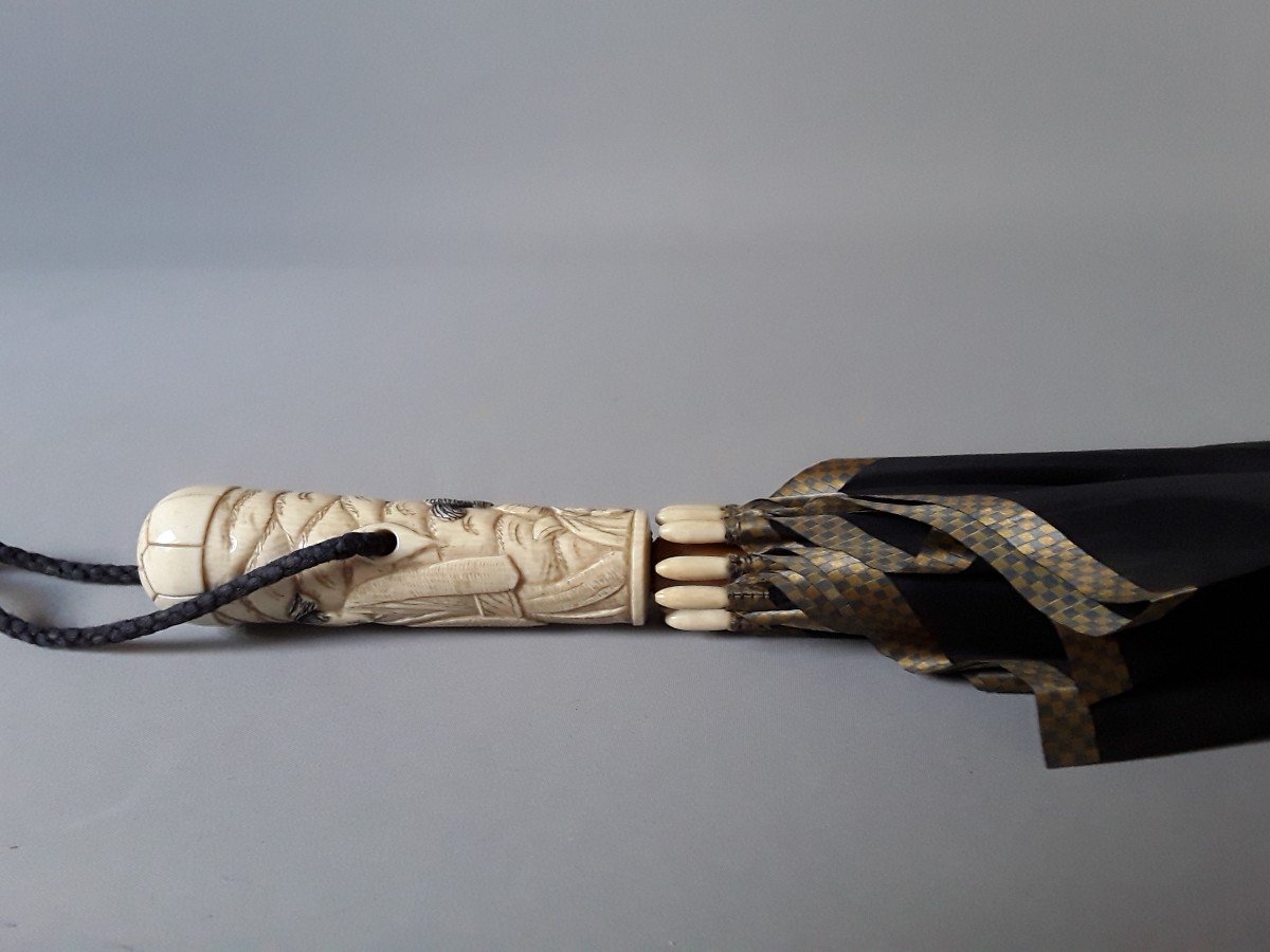 Indochine Umbrella Ivory Handle-photo-2