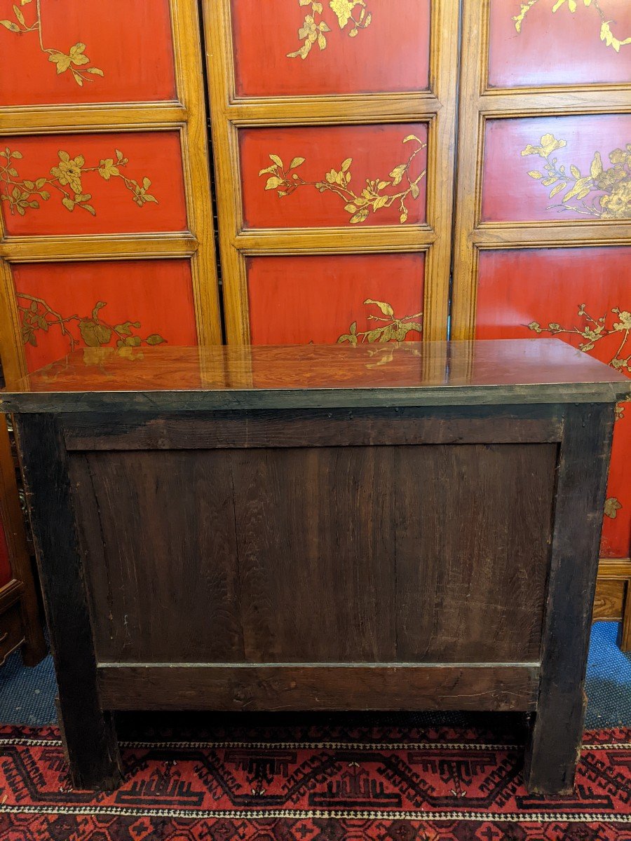 Petite Commode écritoire En Acajou d'époque XIXème .-photo-2