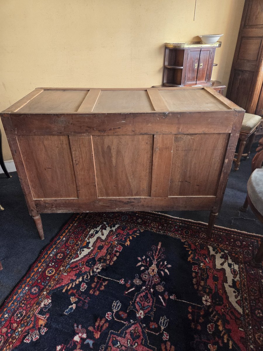 Louis XVI Period Chest Of Drawers In 18th Century Mahogany.-photo-4