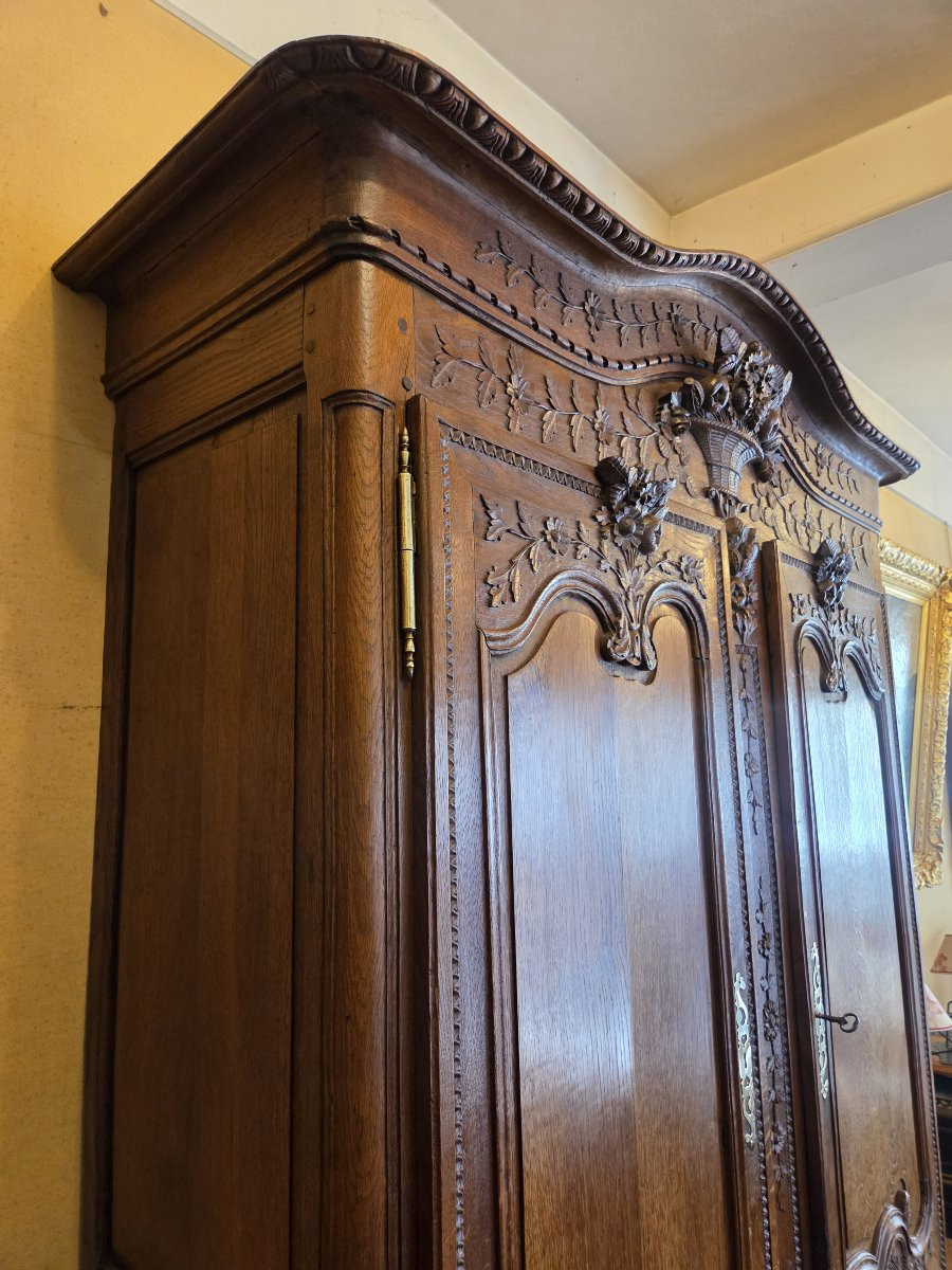 19th Century Norman Sideboard With Two Carved Oak Sections-photo-2