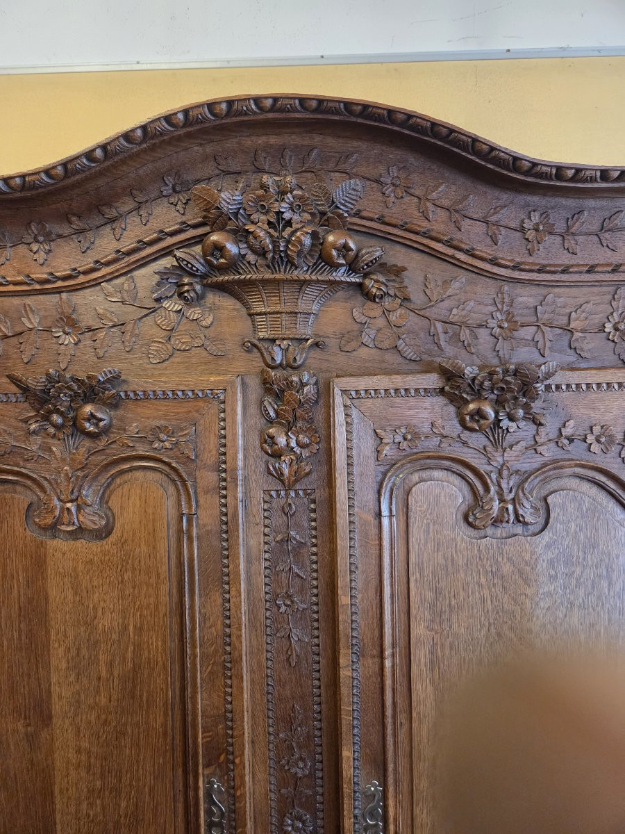 19th Century Norman Sideboard With Two Carved Oak Sections-photo-5