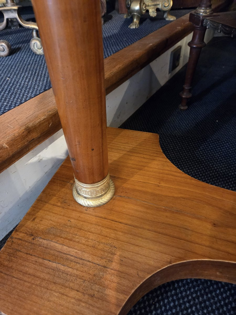 Empire Style Cherrywood Cheval Glass-photo-3