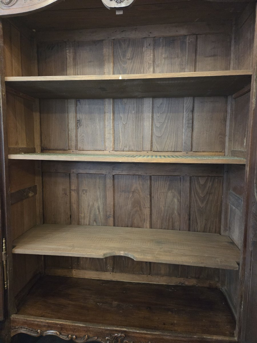 Armoire normande d'époque Régence en chêne XVIIIème Région de Rouen .-photo-5