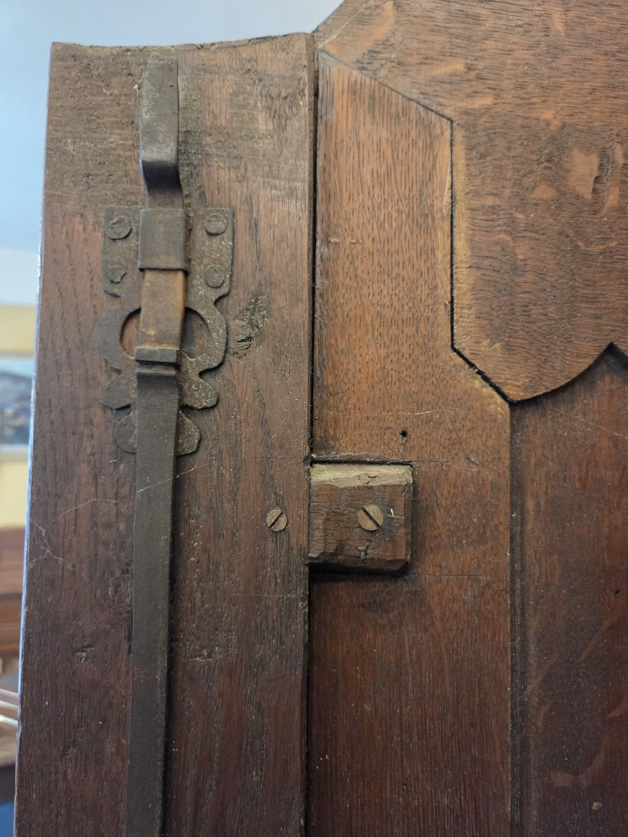 Armoire normande d'époque Régence en chêne XVIIIème Région de Rouen .-photo-6