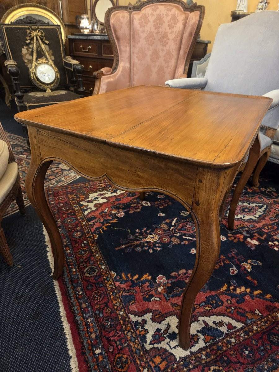 Table cabaret en merisier d'époque Louis XV ( Nantes ou Bordeaux)-photo-2