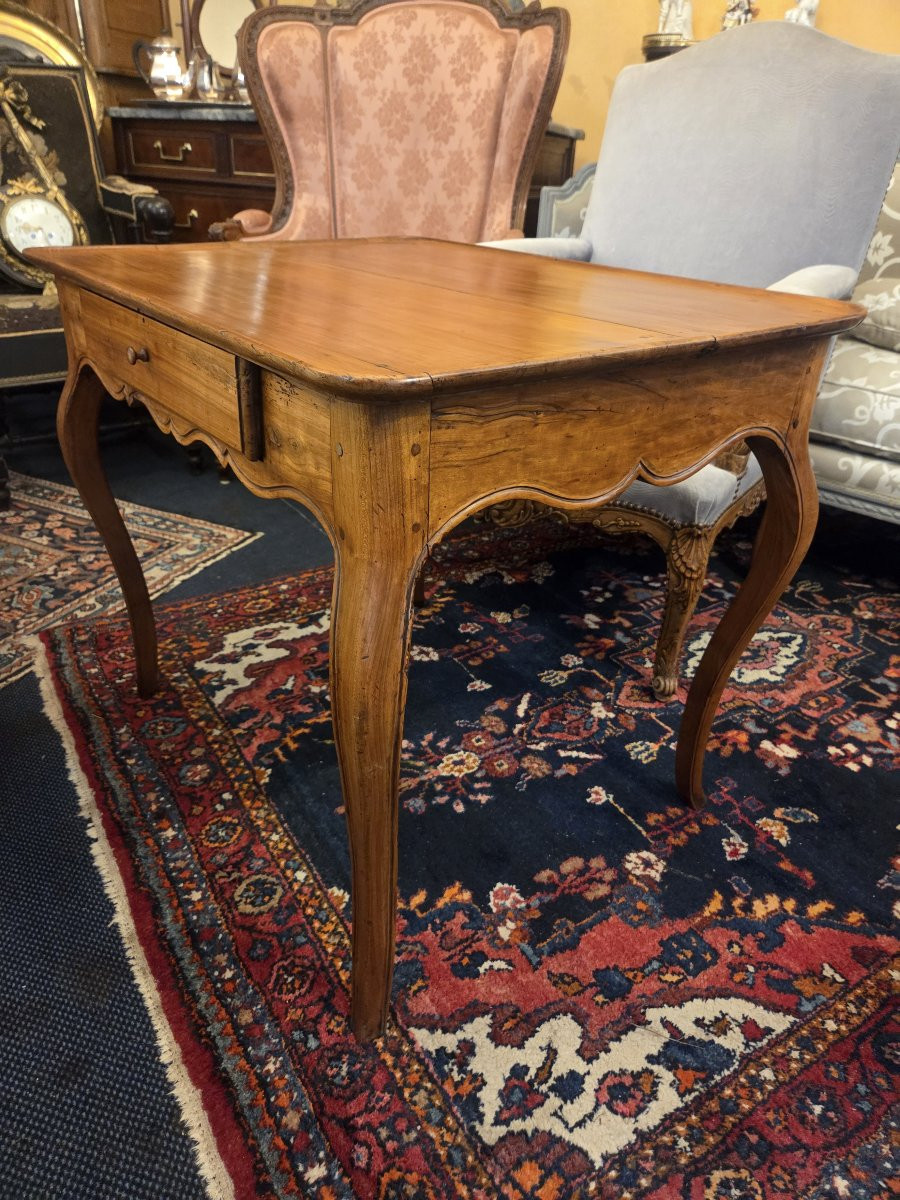 Table cabaret en merisier d'époque Louis XV ( Nantes ou Bordeaux)-photo-3