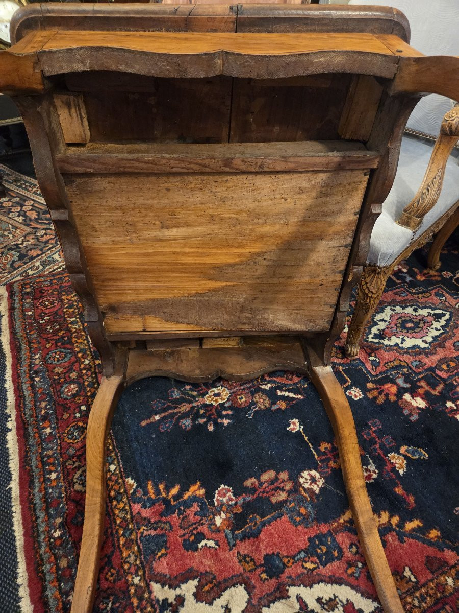 Table cabaret en merisier d'époque Louis XV ( Nantes ou Bordeaux)-photo-4