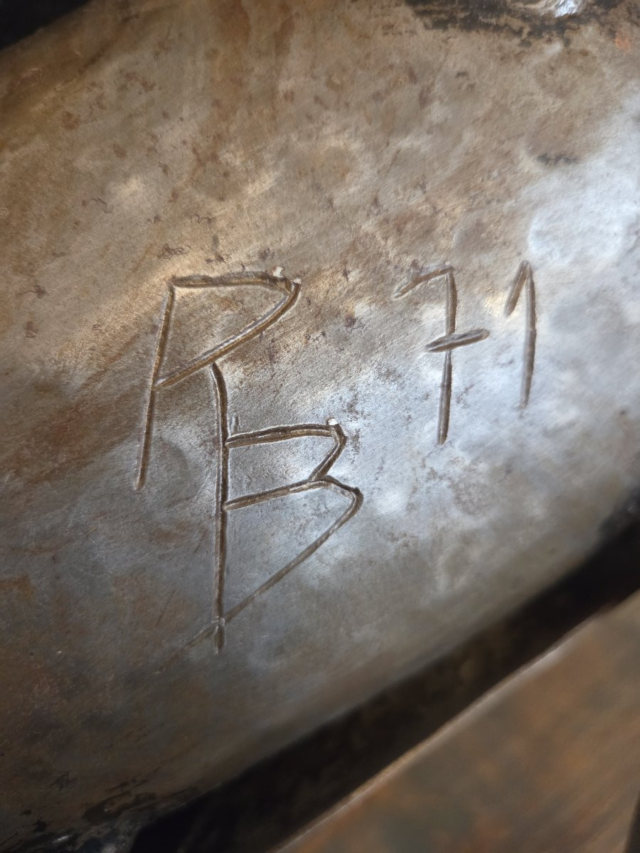 Metal Sculpture Representing An Insect, Signed René Broissand (1928-2019)-photo-2